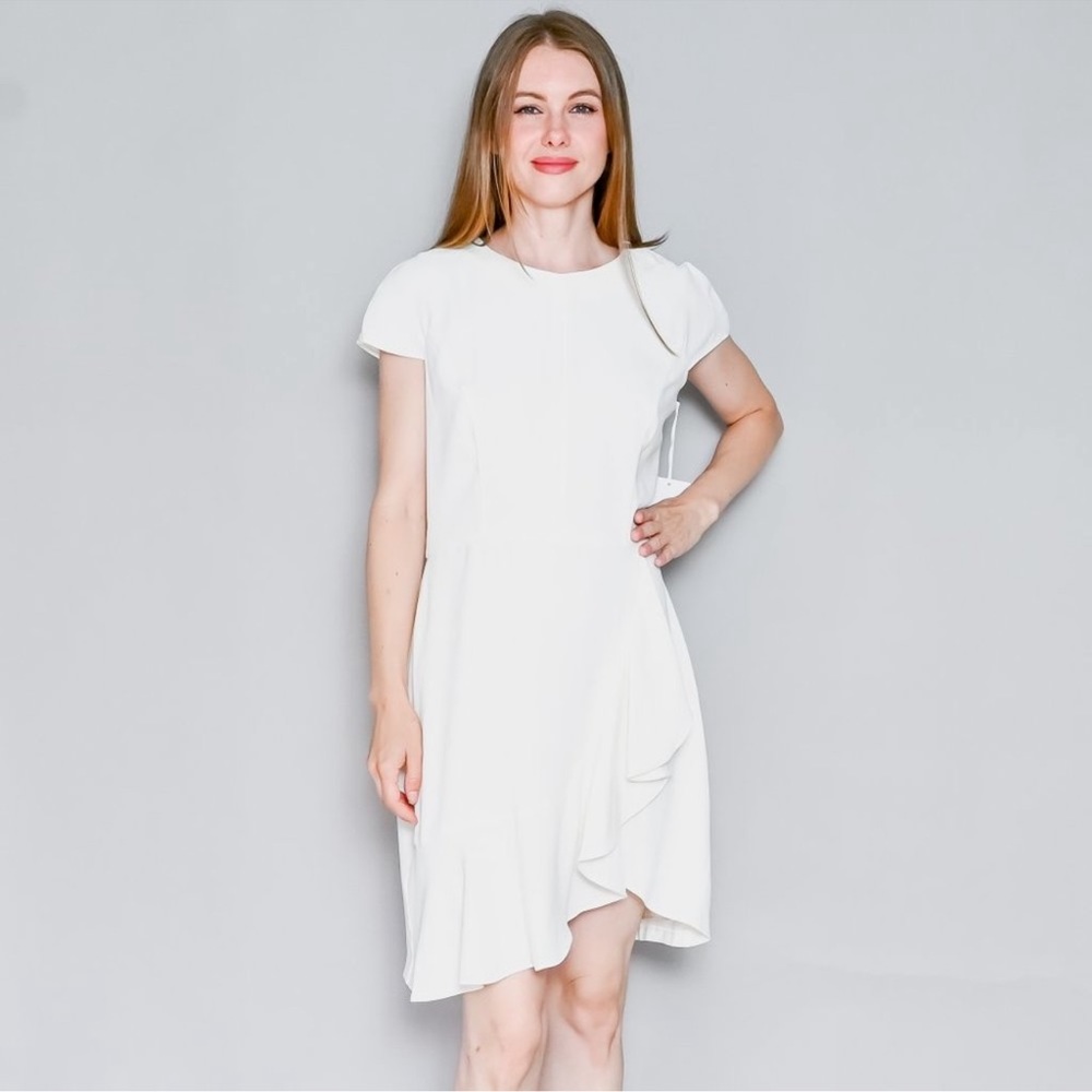 AMANDA UPRICHARD Whistler Ivory Mini Dress L NWT